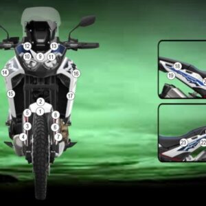 Pellicola protettiva HONDA Africa Twin 1100 2024 Eazi-Grip / Eazi-Guar