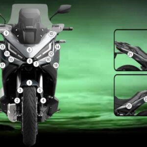 Pellicola protettiva Honda NT 1100 2022-2023 Eazi-Grip / Eazi-Guard -