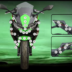 Pellicola protettiva KAWASAKI NINJA 650 2020- Eazi-Grip / Eazi-Guard -