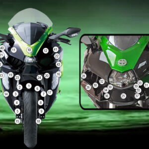 Pellicola protettiva KAWASAKI NINJA H2 | SX | SE 2022- Eazi-Grip / Eaz