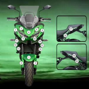 Pellicola protettiva KAWASAKI VERSYS 650 2022- Eazi-Grip / Eazi-Guard
