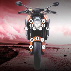 Pellicola protettiva ktm 1290 superduke 2014-2016 Eazi-Grip / Eazi-Gua