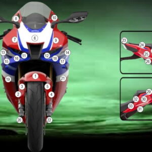 Pellicola protettiva moto EAZI-GRIP per Honda CBR 1000 RR FIREBLADE 20
