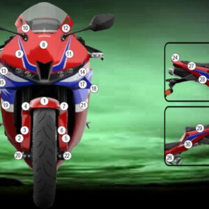 Pellicola protettiva moto EAZI-GRIP per Honda CBR 600 RR 2024+ Eazi-Gr