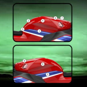 Pellicola protettiva serbatoio moto per Honda CBR 600 RR 2024+ Eazi-Gr