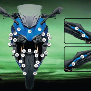 Pellicola protettiva SUZUKI GSX-S 1000 GT 2022- Eazi-Grip / Eazi-Guard