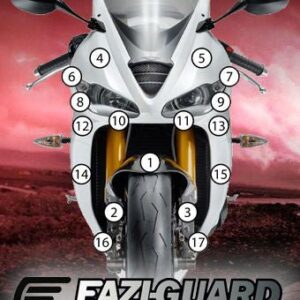 Pellicola protettiva triumph 675 daytona 2013-2016 Eazi-Grip / Eazi-Gu