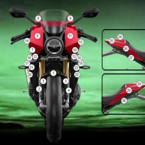 Pellicola protettiva TRIUMPH SPEED TRIPLE 1200 RR 2022- Eazi-Grip / Ea