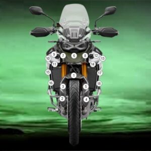 Pellicola protettiva Triumph Tiger 900 Rally PRO 2024 Eazi-Grip / Eazi