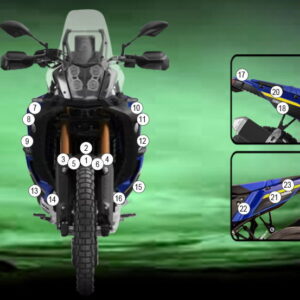 Pellicola protettiva YAMAHA TENERE WORLD RAID 2022- Eazi-Grip / Eazi-G