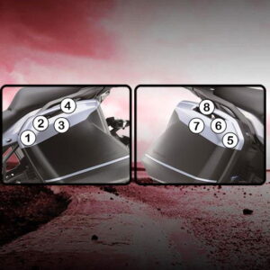 Protezione Valigie Laterali per Kawasaki Z 1000 SX, Ninja 1100SX, Vers