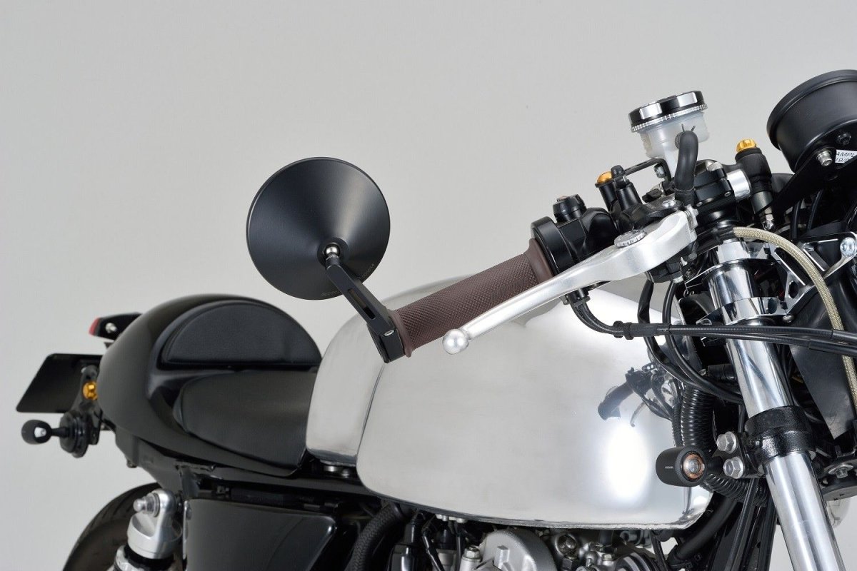 Specchietti manubrio moto bar-end corti, ABS + alluminio, E-MARKED (co 5 Specchietti manubrio moto bar-end corti, ABS + alluminio, E-MARKED (co - immagine 5