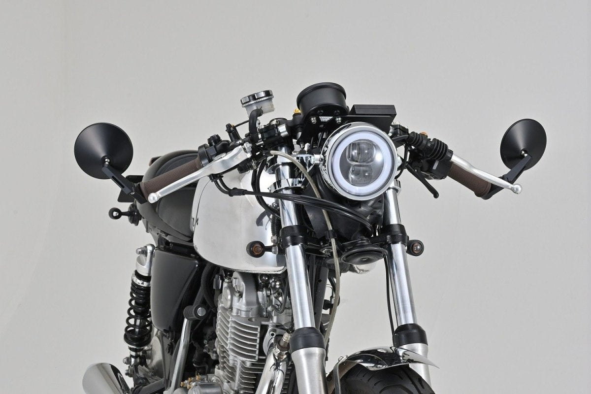Specchietti manubrio moto bar-end corti, ABS + alluminio, E-MARKED (co 4 Specchietti manubrio moto bar-end corti, ABS + alluminio, E-MARKED (co - immagine 4