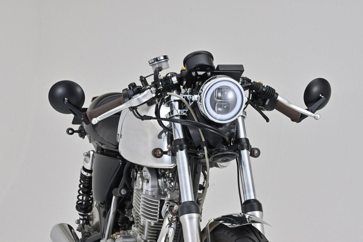 Specchietti manubrio moto corti, ABS + alluminio, E-MARKED (coppia) Da 4 Specchietti manubrio moto corti, ABS + alluminio, E-MARKED (coppia) Da - immagine 4