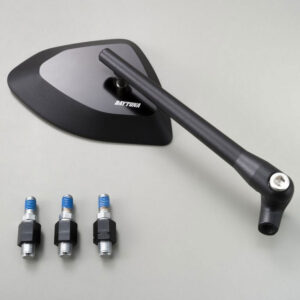 Specchietto alluminio CNC "D-MIRROR" nero, destro, E-MARKED Daytona -