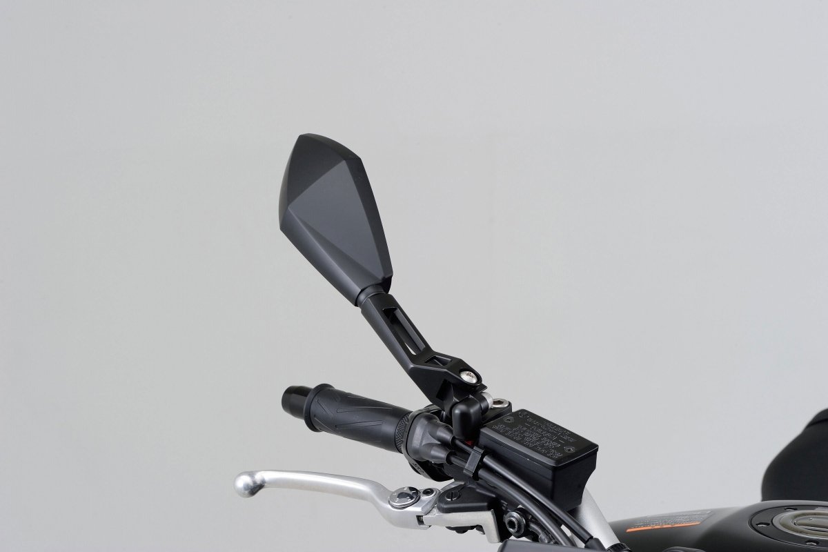 Specchietto retrovisore moto nero in alluminio e ABS omologato ECE Day 3 Specchietto retrovisore moto nero in alluminio e ABS omologato ECE Day - immagine 3