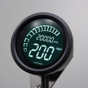 Strumento round DIGITAL VELONA con staffa, nero, E-MARKED Daytona - Qu