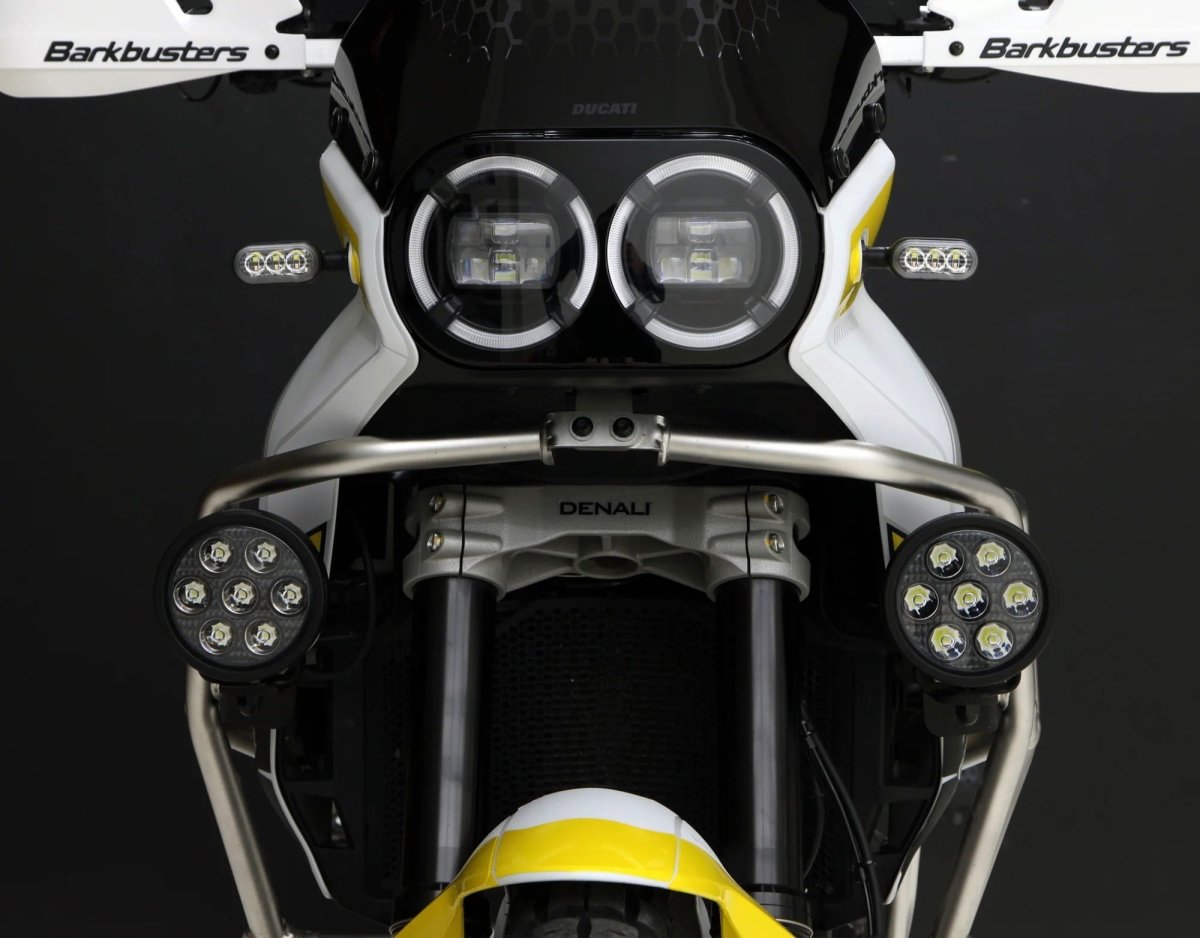 Supporti montaggio fanale anteriore per barra paramotore OEM - DUCATI 3 Supporti montaggio fanale anteriore per barra paramotore OEM - DUCATI - immagine 3