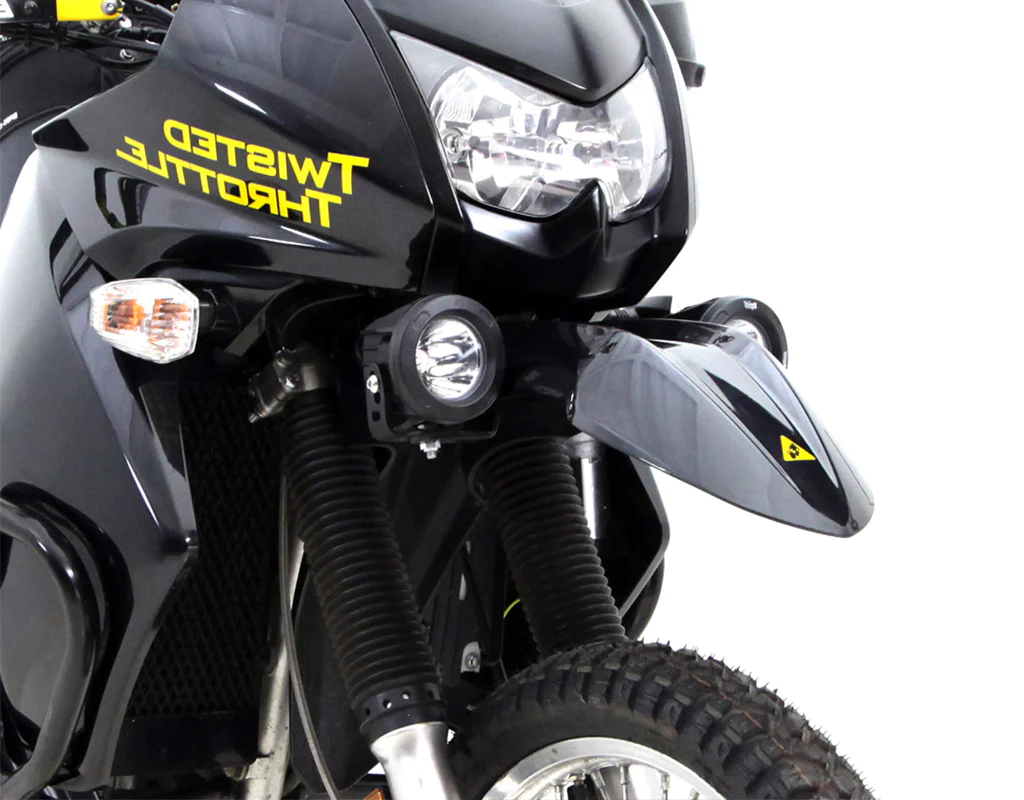 Supporti montaggio faretti anteriori per Kawasaki KLR 650 E '08- DENAL 1 Supporti montaggio faretti anteriori per Kawasaki KLR 650 E '08- DENAL