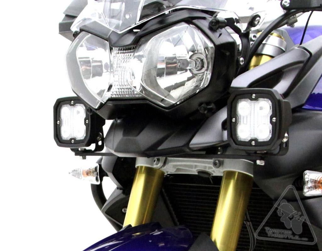 Supporti montaggio faretti anteriori per Triumph Tiger 800 XC '10-'14 2 Supporti montaggio faretti anteriori per Triumph Tiger 800 XC '10-'14 - immagine 2