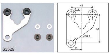 Supporto anti-vibrazione per VELONA 60 - destro OFFSET 2 Supporto anti-vibrazione per VELONA 60 - destro OFFSET - immagine 2