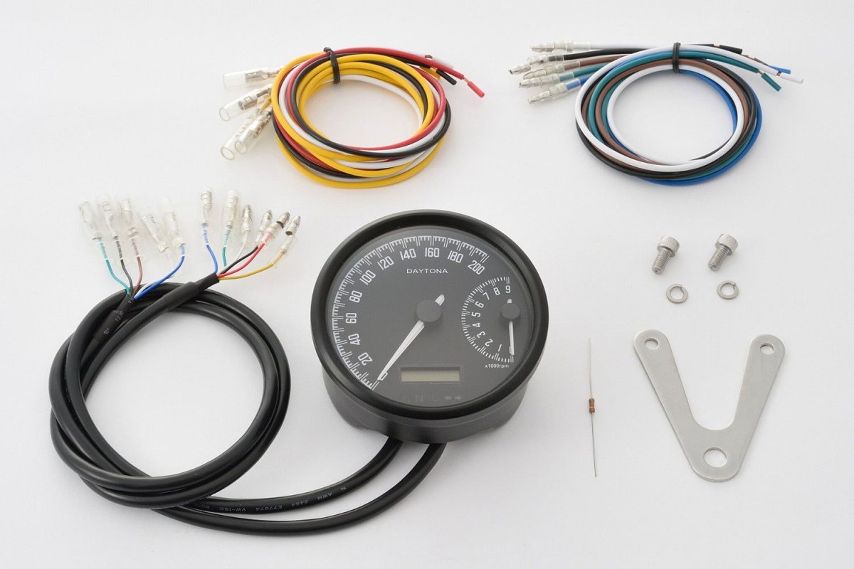 Tachimetro analogico elettronico VELONA diam.80 200KMH c/indicatore ve 2 Tachimetro analogico elettronico VELONA diam.80 200KMH c/indicatore ve - immagine 2