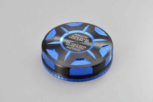 Tappo serbatoio olio freni doppia anodizzazione - NISSIN diam.59 - BLU 1 Tappo serbatoio olio freni doppia anodizzazione - NISSIN diam.59 - BLU