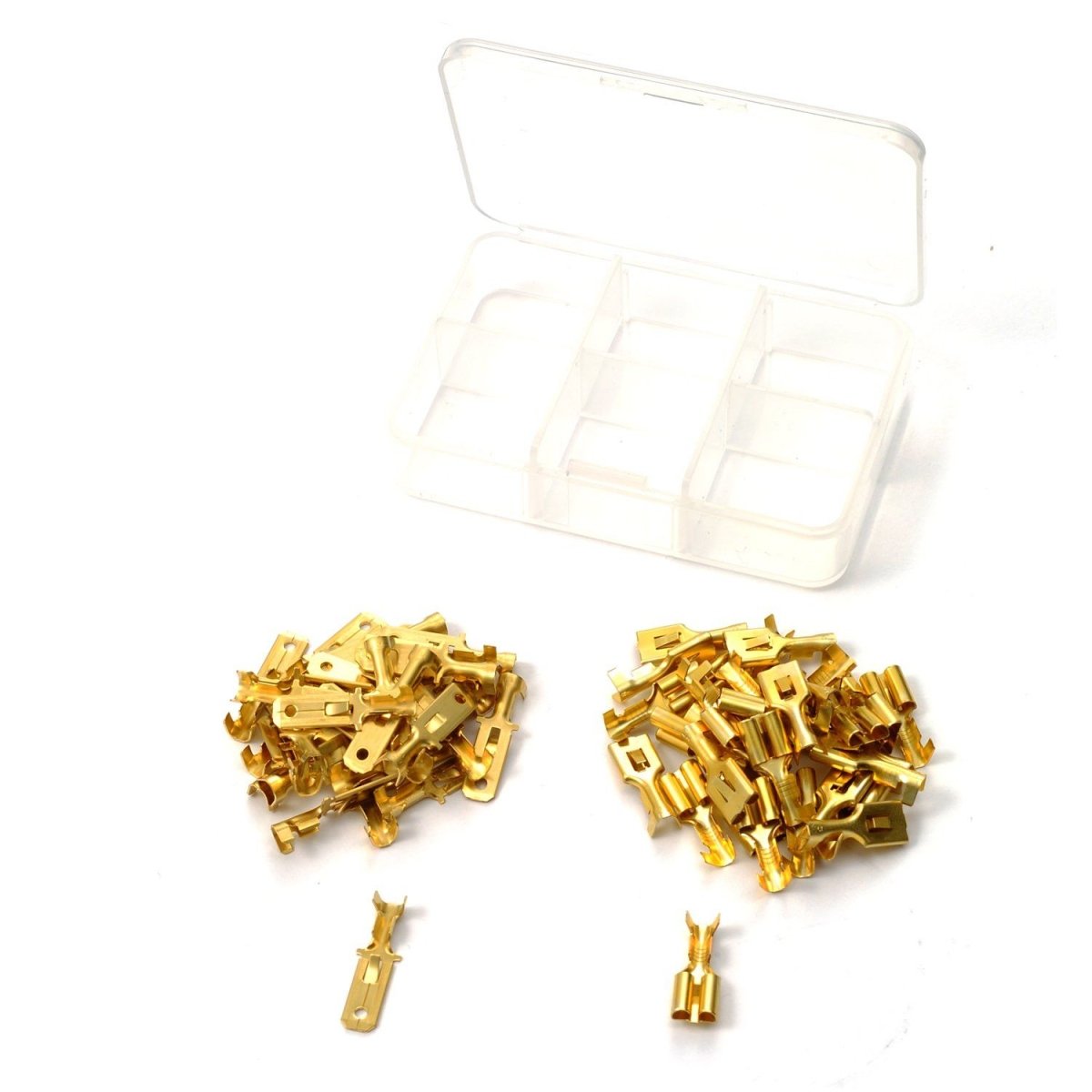 Terminali capicorda piatti, 250-TYPE, set di 30 Daytona - Qualità Prof 2 Terminali capicorda piatti, 250-TYPE, set di 30 Daytona - Qualità Prof - immagine 2