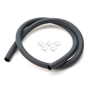 Tubo carburante a 2 strati per moto ID.10mm/OD.15mm, 1M, con 5 clips D