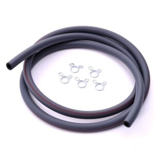 Tubo carburante a 2 strati per moto ID.4mm/OD.8mm, 1M, con 5 clips Day