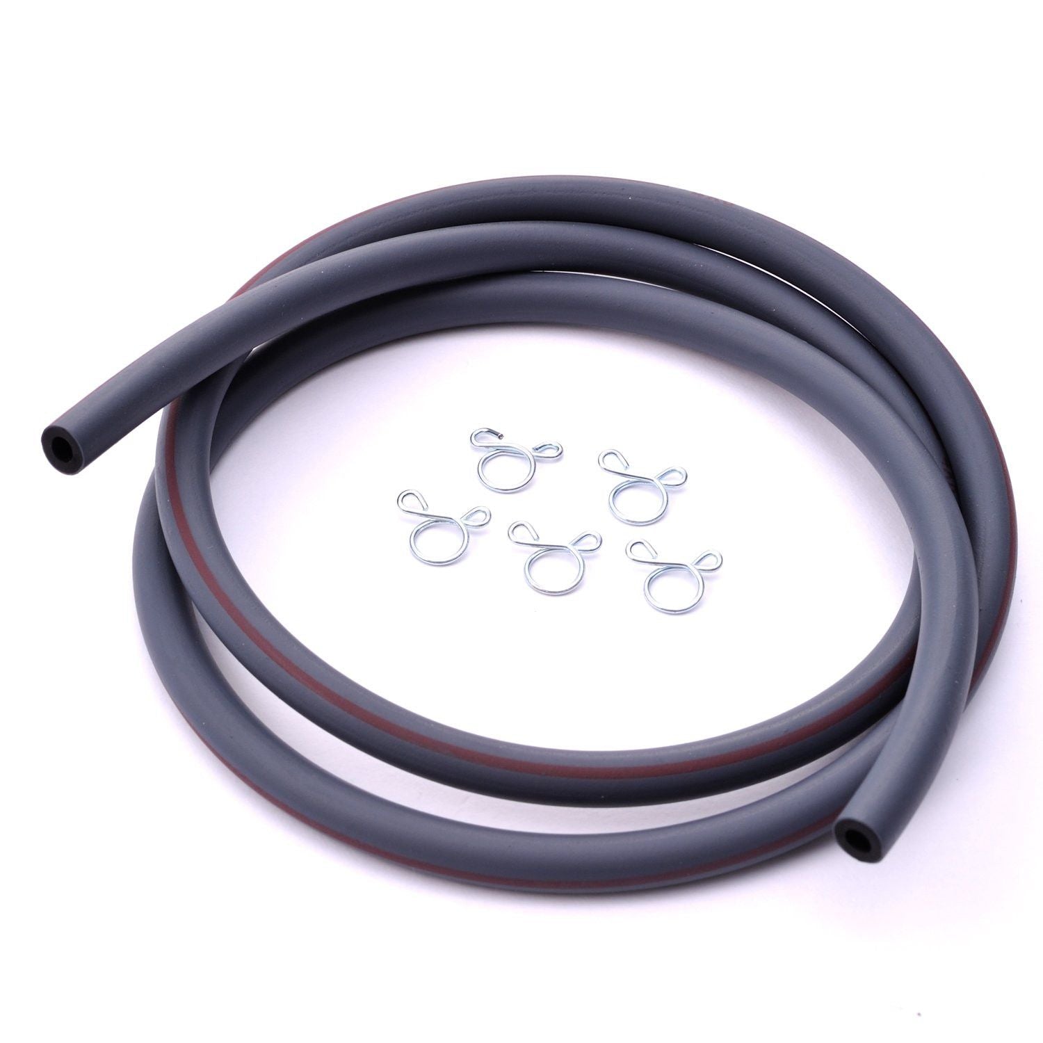 Tubo carburante a 2 strati per moto ID.4mm/OD.8mm, 1M, con 5 clips Day 1 Tubo carburante a 2 strati per moto ID.4mm/OD.8mm, 1M, con 5 clips Day