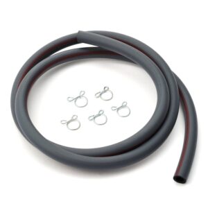 Tubo carburante a 2 strati per moto ID.6mm/OD.10mm, 1M, con 5 clips Da
