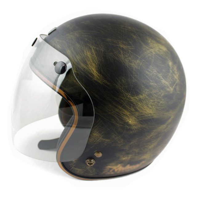 Visiera antigraffio tre bottoni (interasse regolabile) per casco JET - 3 Visiera antigraffio tre bottoni (interasse regolabile) per casco JET - - immagine 3