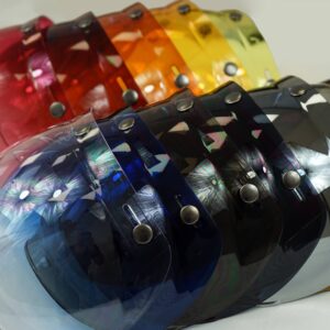 Visiera vintage BUBBLE a 3 bottoni FK Visors - Qualità Ottica Certific