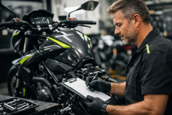 Esempio scheda officina moto efficace