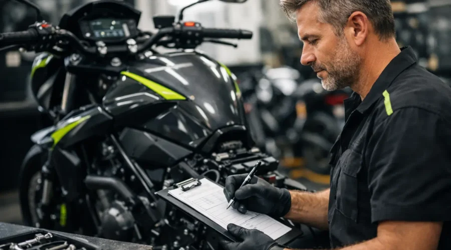 Esempio scheda officina moto efficace